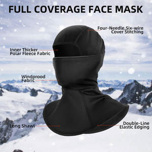 Pasamontañas Innovadora Moda Venta caliente Etiqueta personalizada Precio competitivo Hecho en fábrica Pasamontañas de calidad premium para adultos - Product Image 3