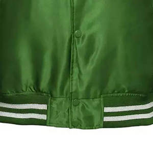 Veste en satin pour homme sur mesure, brodée sur mesure, coupe ajustée, imperméable, en polyester, veste personnalisée pour homme - Product Image 4