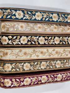 Venta al por mayor tela de cortina en línea transparente bordada tela de cortina de encaje bordado para ventana - Product Image 2