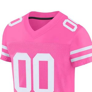 Camisetas de fanáticos del fútbol americano fabricadas directamente, hechas a medida profesionales con mangas cortas, nuevo estilo, estampado de logotipo, talla XL - Product Image 6