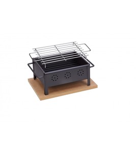 Griglia barbecue da tavolo, acciaio inossidabile, 30x25 cm (Sauvic 2906) - Product Image 3