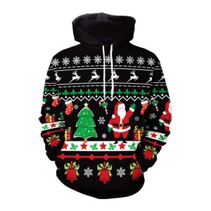 Sweat à capuche en polaire uni pour homme, coupe classique, pour l'hiver, Noël, streetwear, design vierge - Product Image 4