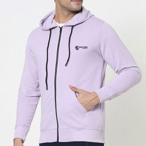 Sweat-shirts à capuche zippés pour hommes, en tissu résistant, avec poches avant et coupe confortable à superpositions - Product Image 3