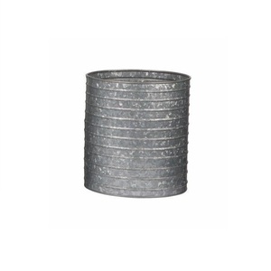 Superbe en Pots de Jardinière Finis Galvanisés Antiques Ensemble de 3 Pots de Fleurs et Jardinières avec Fer Métallique et Design Classique - Product Image 5