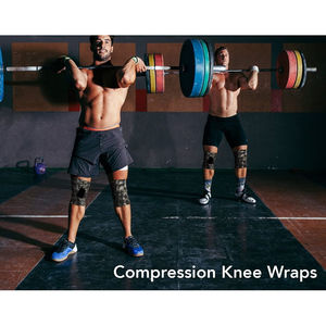 Bandes de genou personnalisées avec logo d'usine, bandes de genou, genouillères, prix de gros, antidérapantes, bandes de sport, entraînement, OEM personnalisé - Product Image 3