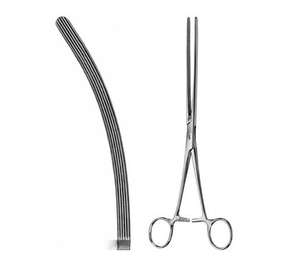 เครื่องมือผ่าตัด Mayo Robson Intestinal Clamp ทำจากเหล็ก คุณภาพสูง ได้รับการรับรองมาตรฐาน CE ราคาโรงงาน รับผลิตตามแบบ พร้อมสกรีนโลโก้ SurgiRight - Product Image 1