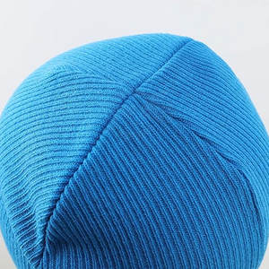 Gorro tejido de lana de algodón 100% de alta calidad Unisex, ropa de calle personalizada para la nueva colección de invierno de talla grande - Product Image 3