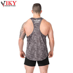 Débardeur de sport personnalisé avec logo par sublimation – Meilleur fournisseur de vêtements de fitness – Débardeur de musculation et d'entraînement pour hommes, très vendu - Product Image 2