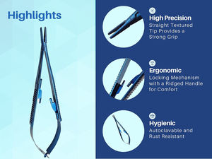 Castroviejo Micro aiguille/porte-suture pilote revêtement Plasma acier inoxydable machines de haute qualité toutes les tailles disponibles - Product Image 2