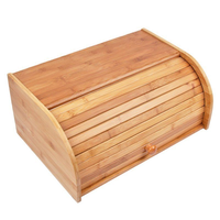 Boîte à pain avec couvercle enroulable, boîte à mouchoirs en bambou faite à la main, écologique, décoration naturelle pour la maison et la table, vente en gros du Vietnam