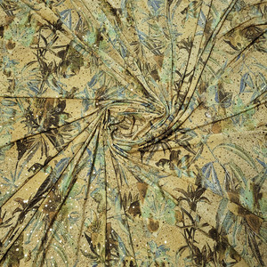 Hoa Lá Thiết Kế Tự Phát Triển Hàn Quốc Với Lụa Cotton Polyester Lấp Lánh Mọi Loại Vải Cho Quần Áo Đầm Vải Dệt Gia Đình - Product Image 3