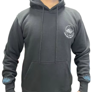 Haute exigence personnalisé bouffée imprimé et brodé sweats à capuche pour hommes pur coton polaire tissu fait à capuche à manches longues pour hommes - Product Image 1