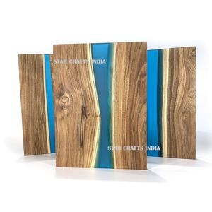 Tabla de cortar de madera y resina de diseñador de gran oferta de fábrica, tabla para cortar verduras, tabla para quesos, bloques para cortar - Product Image 1