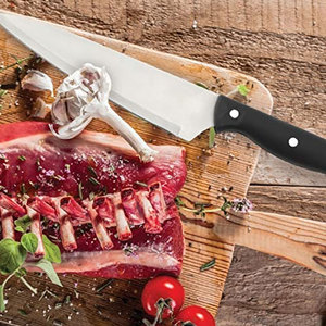 Ensemble de couteaux de chef en acier inoxydable de qualité supérieure avec lames de qualité supérieure pour une cuisine efficace et confortable - Product Image 6