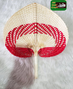 Wholesale Products Vietnam Eco Friendly <b>Straw</b> Palm Leaf Handfan / Colorful <b>Bamboo</b> Fans for Summer 99GD From Vietnam - Product Image 3