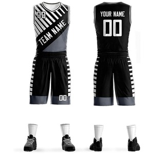 Uniformes de basket-ball pour hommes, logo personnalisé de qualité supérieure, meilleure vente, nouveau modèle, grande taille, à bas prix - Product Image 3