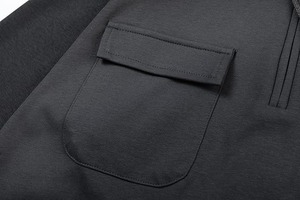 Basics Veste à fermeture éclair épaisse en coton mélangé personnalisée avec sweat à capuche zippé en fourrure détachable pour hommes - Product Image 2