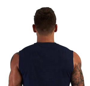 Hot Selling Men's Casual Style Gym <b>Vest</b> 100% Cotton Quick Dry and Breathable Knitted Weaving Low Price Tank <b>Tops</b> - Product Image 4