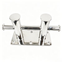Bollard double croisé 5T-25T en acier inoxydable AISI 316 de qualité marine, matériel nautique pour bateaux et yachts, directement de l'usine