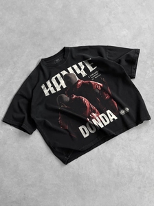 Camisetas Extra Grandes Retro 100% Algodón para Hombre, Impresión de Alta Calidad, Logotipo Personalizado, Ajuste Holgado, Estilo Urbano, Diseños Personalizados, Camiseta de Alta Densidad - Product Image 2