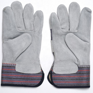 Gants de soudage en cuir de vache fendu résistants à la chaleur OEM Gants de sécurité approuvés pour le soudage Vente en gros Protection des mains - Product Image 3