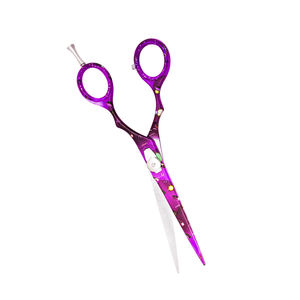 Tijeras de peluquero para corte de pelo de la mejor calidad, tornillo ajustable de 5,5 "y reposapiés, tijeras de salón de acero inoxidable alemán - Product Image 5