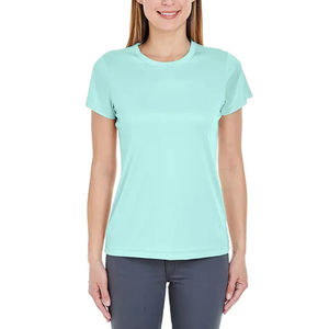 Meilleur Design T-Shirt Femme Séchage Rapide Anti-Rides Respirant Durable Anti-Bactérien Haute Qualité Matériau Doux Anti-UV 100% - Product Image 1