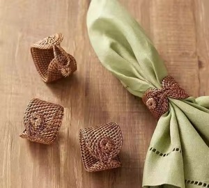 Porte-anneau de serviette en corde nautique pour décor de Table à thème de plage - Product Image 4