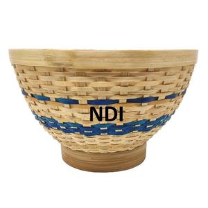Nouveauté Panier de rangement en bois de luxe de forme arrondie personnalisé pour les fruits et légumes pour la table à manger - Product Image 3