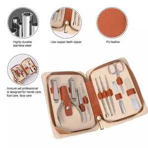 11 Pieces Black Colors <b>Nail</b> Clippers Set High Quality Manicure <b>Kits</b> by Zachary Industries - Product Image 3