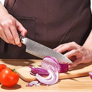 Cuchillos de Cocina Profesionales Japoneses Nuevos, Hechos a Mano en Damasco, Ambidiestros, Aptos para Lavavajillas, Fabricados por Mayoristas de Cubiertos Personalizados OEM ODM - Product Image 4