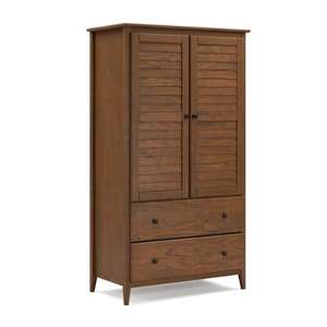 Greenport Luxury Living Room <b>Armoire</b> Solid Wood Classic Traditional Design Best Quality for Home Office Wholesale Price - Product Image 1