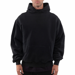 Nouveau modèle de sweats à capuche style pull pour hommes avec impression de logo personnalisé Streetwear à séchage rapide et respirant avec col à capuche - Product Image 3