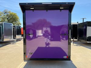 Remorque de transport fermée violette, capacité de charge 1001-2000 kg, double essieu, prête à l'exportation - Product Image 2
