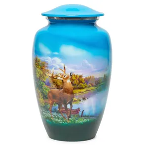 Urna Funeraria para Adultos, Diseño Personalizable, Acabado Brillante, Capacidad de 200 Pulgadas Cúbicas, Estilo Americano, Hecha en Uttar Pradesh - Product Image 2