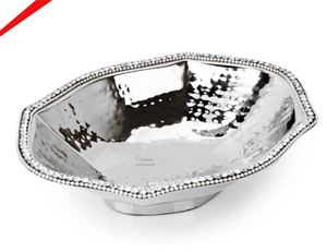 Bol de service en acier inoxydable en métal fini doré au design tendance pour restaurant et bar d'hôtel - Product Image 2
