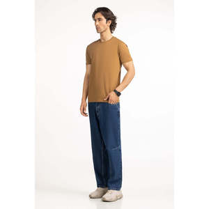 เสื้อยืดคอตตอนออร์แกนิค 100% ทรงเข้ารูป ผ้าเนื้อหนา 200 กรัม รุ่น 305MN-TS-SS25 สำหรับออกกำลังกาย สีพื้น - Product Image 4