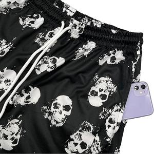 กางเกงกีฬาขาสั้นของผู้ชายกางเกงขาสั้นชายหาดลายทางแบบดั้งเดิมชุดเดรสกีฬาแห้งเร็วสำหรับฤดูร้อน - Product Image 5