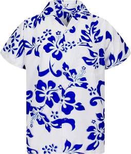 Blusa de Verano de Poliéster Popelina Estampada para Mujer, Camisa Vintage de Manga Corta, Camisas Florales Casuales de Talla Grande - Product Image 1