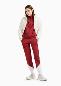 Sweat-shirt à capuche et pantalon de survêtement 2 pièces d'hiver écologique avec logo personnalisé pour femmes Survêtement de jogging de gymnastique 100% coton antibactérien - Product Image 4