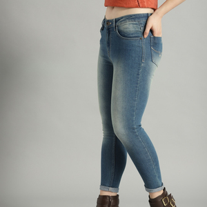 Jeans en denim pour femmes grande taille, taille mi-haute, qualité supérieure, longueur complète, décontractés, en coton doux, vente en gros - Product Image 2