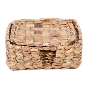 Water hyacinth <b>coaster</b> decorative table serving saucer handmade weave <b>drink</b> <b>coasters</b> for sale - Product Image 4