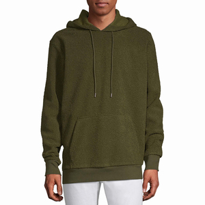 Superventas transpirable hombres Sherpa polar sudaderas con capucha manga larga pulóver Streetwear hombres peso pesado Sherpa sudaderas con capucha - Product Image 1