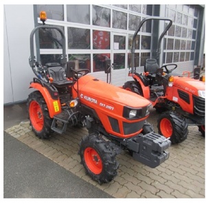 Tractor diésel pequeño multiusos Kubota EK1 261 de 26HP 4WD, equipo agrícola diseñado para huertos y pequeñas explotaciones. - Product Image 1