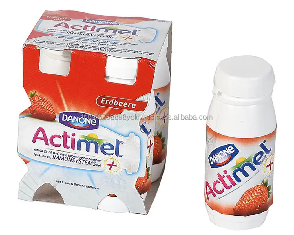 Actimel смешанные ягоды питьевого йогурта 93 мл упаковка 4