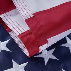 American <b>Flag</b> 3x5 Sleeve Outdoor US <b>Flag</b> Embroidered Stars Durable Nylon <b>Flags</b> with Embroidered Stars, Sewn Stripes - Product Image 2