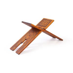 Atril de Madera de Estilo Seljuk con Patrón Quemado, Tamaño Mediano, TS008, para Muebles de Biblioteca - Product Image 3