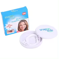 Lot de 2 prothèses dentaires esthétiques en silicone à clipser, ajustement parfait, pour un sourire éclatant et confortable