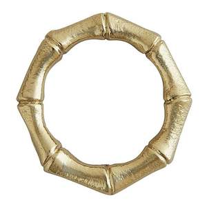 Rond de serviette décoratif en métal à motif floral fabriqué à la main pour les réceptions de mariage et les réunions de famille - Product Image 4