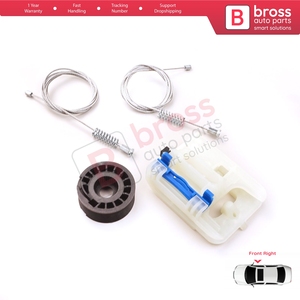 Kit de Reparación de Elevalunas Eléctrico Delantero Derecho BWR5227 para Tipo MK2 356 357 Egea 2015 en Adelante 4/5 Puertas 52072856 - Product Image 6